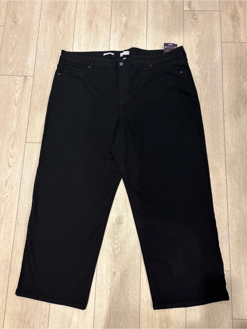 Ava & viv black righ rise straight jeans in 26 reg